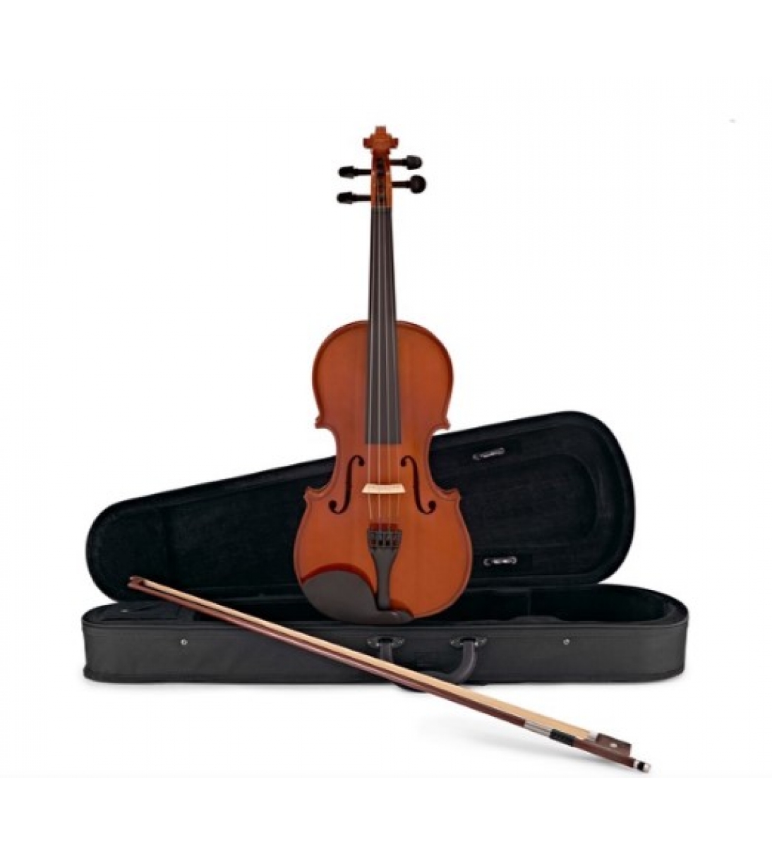 Violino 4/4 Massello "Accademy" Finitura Lucida, parti in Palissandro, Arco Superior, colofonia Rosin (Custodia Rettangolare ed Accessori)